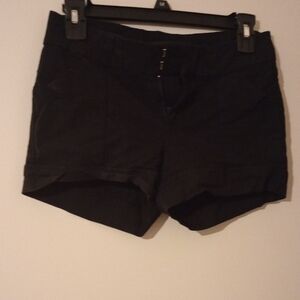 Women's Casual Black Bebop Smap Front Shorts
